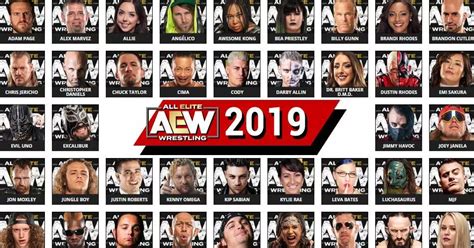 Aew Roster In 2019 Full List Of Wrestlers Teams Champions
