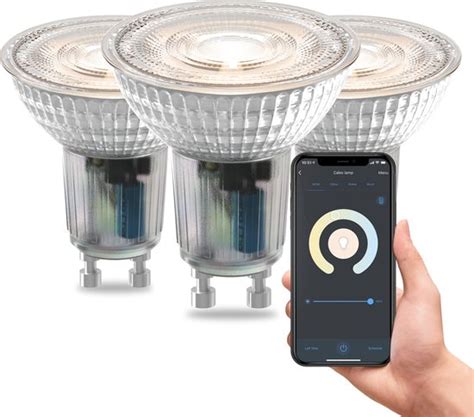 Calex Slimme Lamp Set Van 3 Stuks Wifi Led Verlichting Gu10 Smart