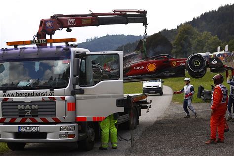 Austrian Gp Marshals Defend Handling Of Sainz F Fire