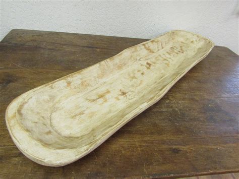 Extra Long Rustic Wooden Dough Bowl Batea Etsy Wooden Dough Bowl