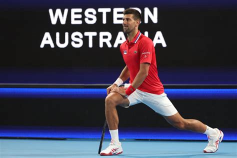 Novak Djokovic Celebrates By Doing The Countdown On The Court