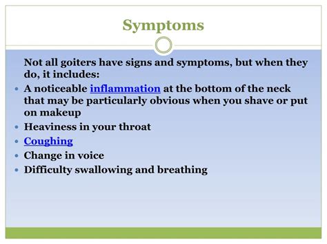 Ppt Goiter Read About Symptoms Causes And Treatment Powerpoint Presentation Id7665929