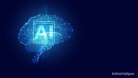 Abstract Technology Ai Computing Concept Ai Brain Working Data Of