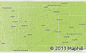 Physical 3D Map Of Waupaca County