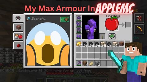 My Armour And Saber In Applemc Applemc Lifesteal Applemc Lifestealsmp