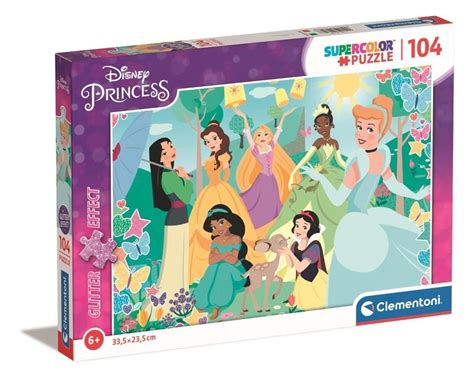 Comprar Puzzle Clementoni Princesas Disney Efecto Glitter De Piezas