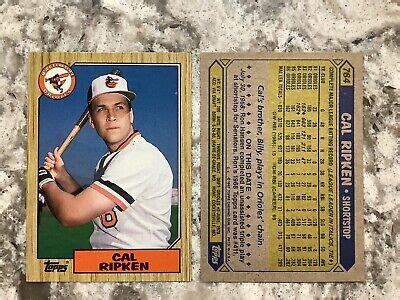 Cal Ripken Topps Nrmt To Nrmt Mint Ebay