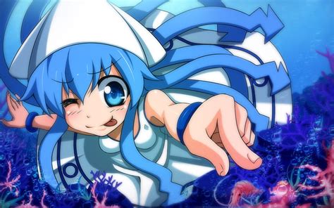 720p Free Download Shinryaku Ika Musume Dress Ocean Shinryaku Ika Musume Coral Squid