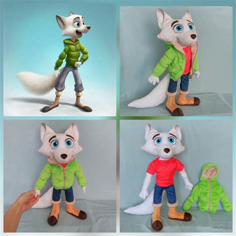 Plush character polar arctic fox Swifty by Arctic Dogs Arctic Justice Thunder Squad by ...