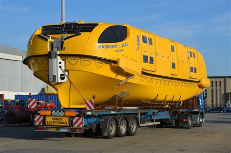 Royal Caribbeans Harmony Of The Seas Lifeboats Arrive At Shipyard