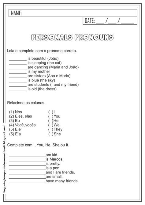 Gap Filling Exercise With Possessive Adjectives