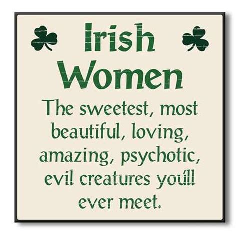 Wood Sign Irish Women The Sweetest Most Beautiful 6x6 Country