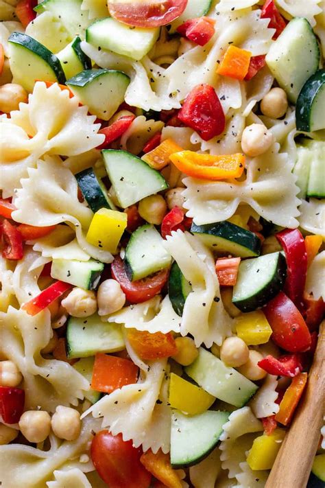 Quick N Healthy Chickpea Vegetable Pasta Salad Vegan Recipes Easy Summer Pasta Salad