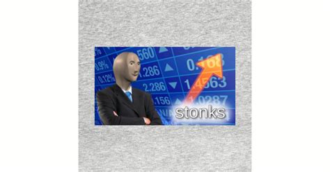 Stonks Only Go Up Stonks Meme Mask Teepublic