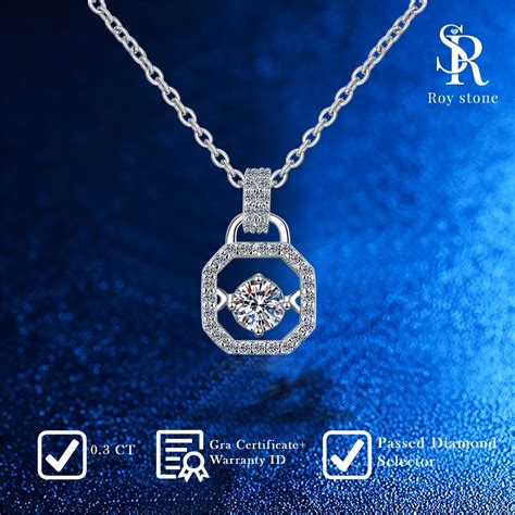 Jual Roystone Kalung Moissanite Ardelia Sertifikat Gra Original