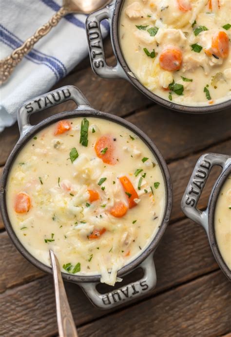 Creamy Chicken Soup Simply Sated