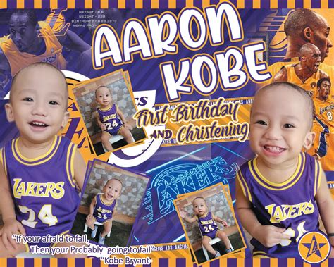 Nba Birthday Tarpaulin Template For First Birthday