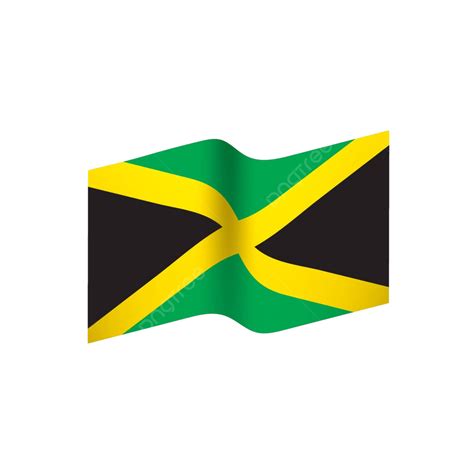 Jamaica Flagvector Illustration Jamaica Flag Caribbean Vector Jamaica