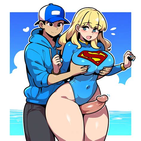 Rule 34 1boy 1girls Ai Generated Alien Alien Girl Big Penis Blonde Hair Dc Dc Comics Grabbing