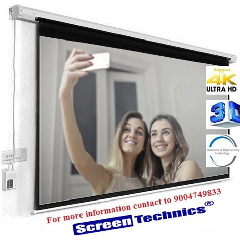 Buy Screen Technics Inch Diagonal Motorized Projector Screen Deluxe