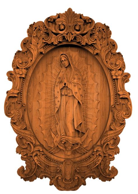 Our Lady Of Guadalupe Wood Carved Virgin Mary De Guadalupe Etsy