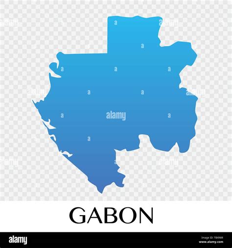 Color Map Gabon Stock Vector Images Alamy