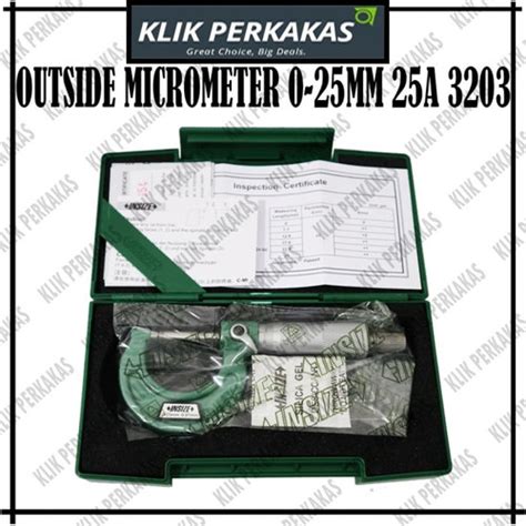 Jual Insize A Micrometer Outside X Mm Mikrometer