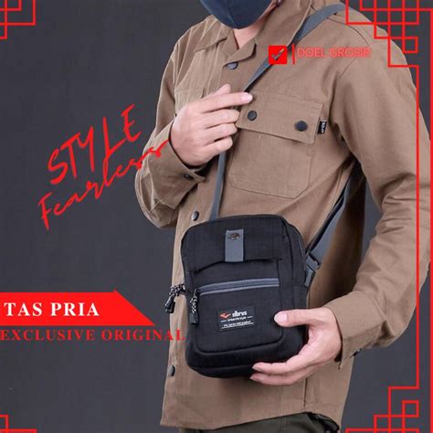 Jual Tas Selempang Pria Slingbag Samping Ringan Kecil Shopee Indonesia