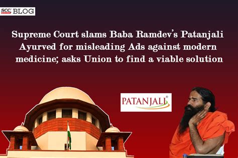 Supreme Court Slams Baba Ramdev Patanjali Ayurved For Misleading Ads