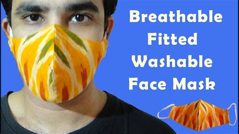 How To Make Breathable Fabric Face Mask Sewing Tutorial At Home Diy Face Mask Easy Sew Face