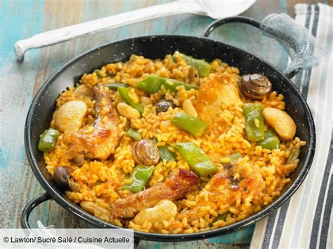 Paella au poulet découvrez les recettes de Cuisine Actuelle