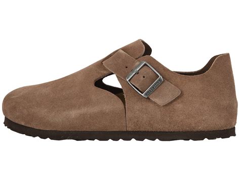 Birkenstock Leather London Taupe Suede Slip On Shoes In Brown Lyst