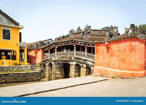 Pont Japonais En Bois En Hoi an Image stock Image du célèbre culture