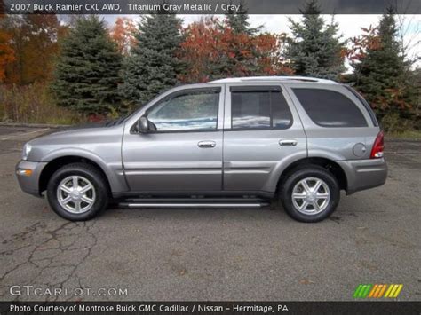 Titanium Gray Metallic 2007 Buick Rainier Cxl Awd Gray Interior