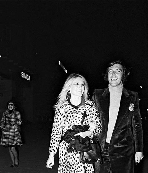 Brigitte Bardot And Boyfriend Patrick Gilles Attending The Premiere Of