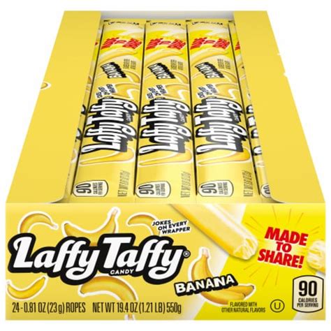 Laffy Taffy® Banana Rope Candy 24 Ct 0 81 Oz Smiths Food And Drug