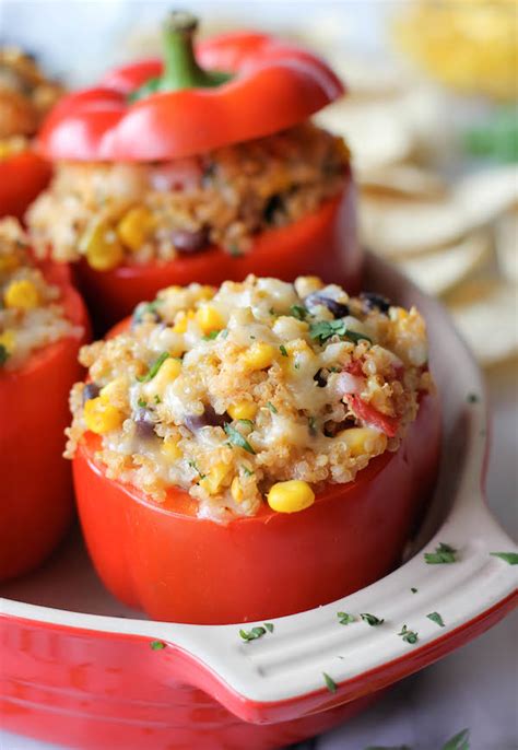 Quinoa Stuffed Bell Peppers Damn Delicious