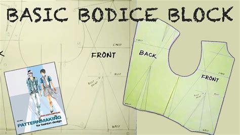 BASIC BODICE BLOCK PATTERN DRAFTING LESSON HELEN JOSEPH ARMSTRONG