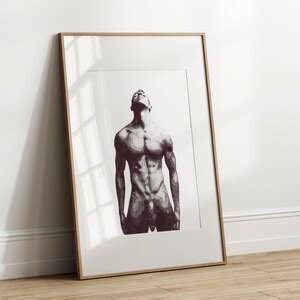 Set Of Watercolor Nude Male Figure Prints Queer Artwork Homoerotic Gay Art Print Sensual Wall