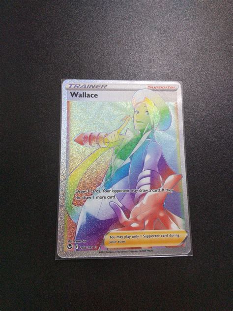 Pokemon Tcg Wallace Full Art Trainer Hyper Rare Ss Silver Tempest