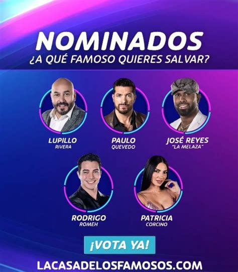 La Casa De Los Famosos Ellos Son Los Nominados De Esta Semana