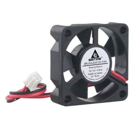 Gdstime 10 Pieces 12V 35x35x10mm Brushless DC Cooling Fan 2Pin 35mm X