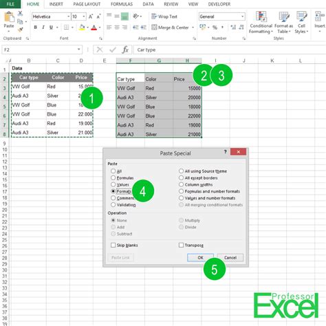 Excel Conditional Formatting Formulas