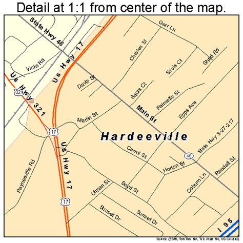 Hardeeville South Carolina Street Map 4532245