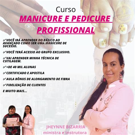 Curso De Manicure E Pedicure Profissional Jheynne Campos Bizarria Dos