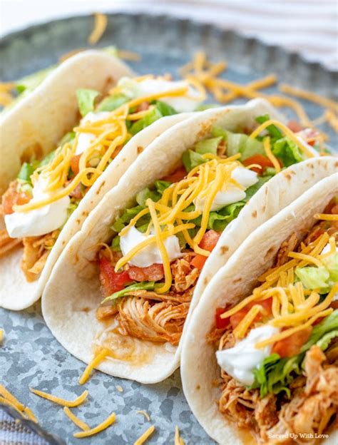 Crock Pot Chicken Tacos Served Up With Love