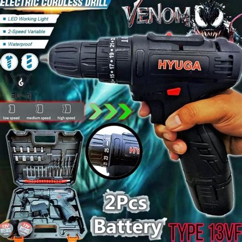 Jual Mesin Bor Baterai Vf Hyuga By Uchiha Cordless Drill Tanpa Kabel