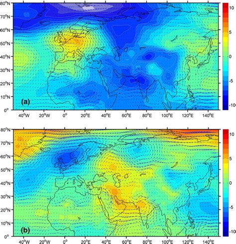 Seasonal JJAS Mean Anomalies Of Geopotential Height Contour Interval