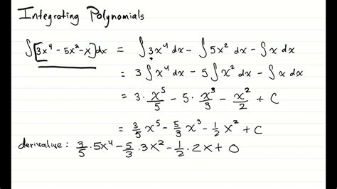 41c Polynomial Integration Youtube