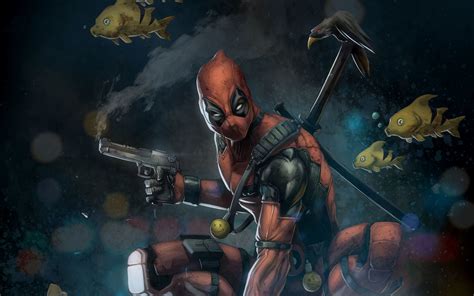 Descargar fondos de pantalla Deadpool el superhéroe el arte los